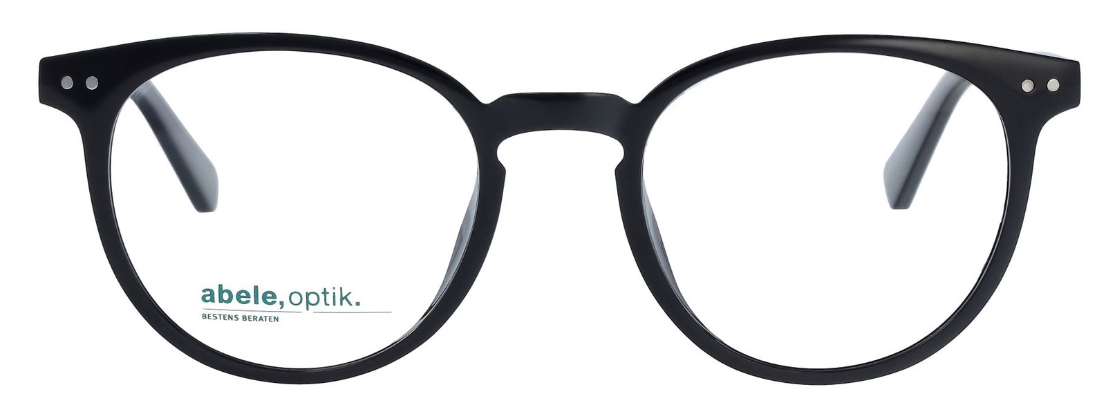zu sehen ist die Korrektionsbrille 151991 von Abele Optik in der Farbe Schwarz.